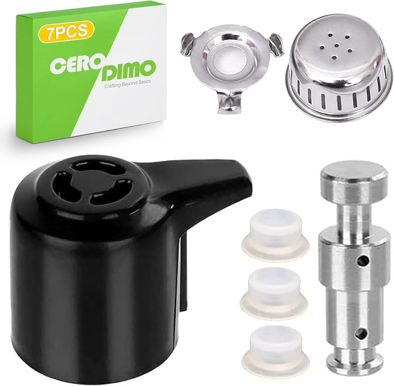 CeroDimo Universal Pressure Cooker Steam Release Valve and Float Valve Replacement with Silicone Caps, Compatible with 3, 5, 6, 8 Quart Models – Pressure Cooker Accessories and Replacement Parts - Image 1